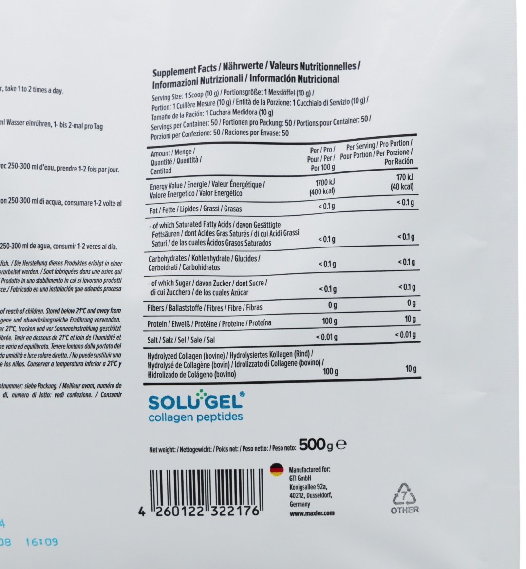 Maxler Collagen Hydrolysat порошок 500 купить,19000