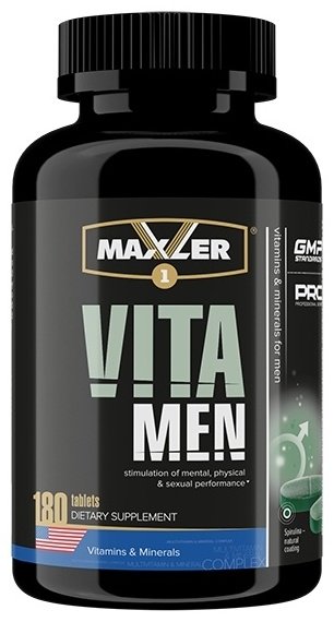 Maxler Vita Men таблетки 180 шт