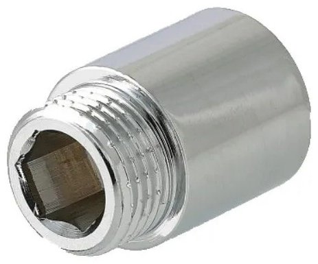 Удлинитель 1/2, латунь никелированная, 1 шт купить,NaN