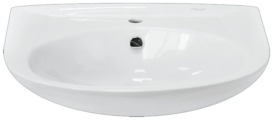Раковина Sanita WB.PD/Classic/65-C/WHT.G/ на пьедестал полукруглая 64.5х48.5 см, фарфор купить,30930
