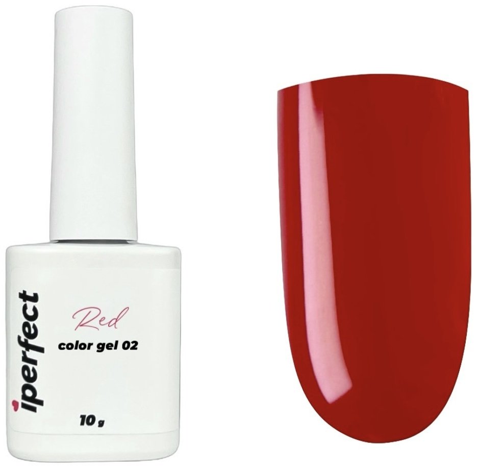 Iperfect гель-лак Red color gel 02 камуфлирующее 10 мл купить,NaN