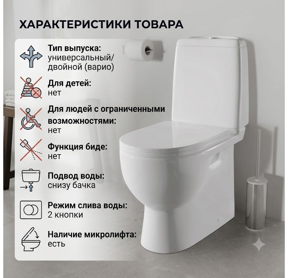 Унитаз Sanita Best, санфарфор купить,75600