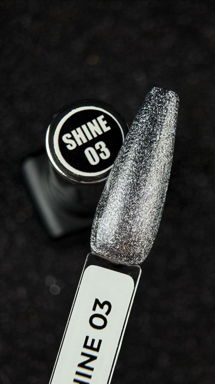 Azart Professional гель-лак Гель лак Shine 3 темное серебро темное серебро глянцевое 8 мл купить,NaN