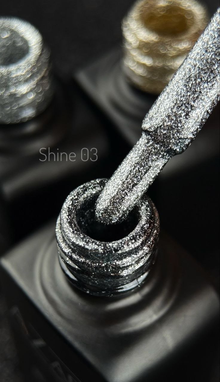 Azart Professional гель-лак Гель лак Shine 3 темное серебро темное серебро глянцевое 8 мл купить,NaN