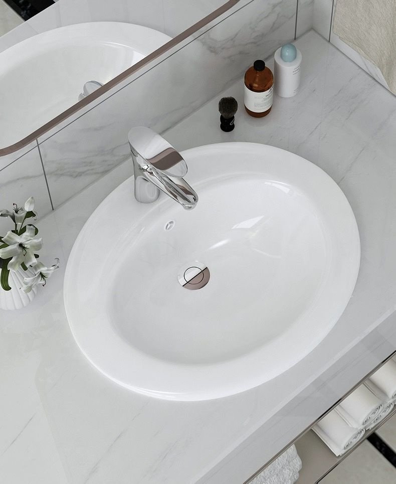 Раковина CETUS 2203 /2203 врезная овальная 56х48 мм, фарфор купить,30900