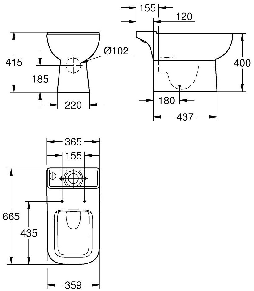 Grohe унитаз 39811000, керамика купить,183300