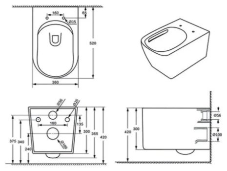 Унитаз Kabinkakz_K0000353786, санфарфор купить,134000