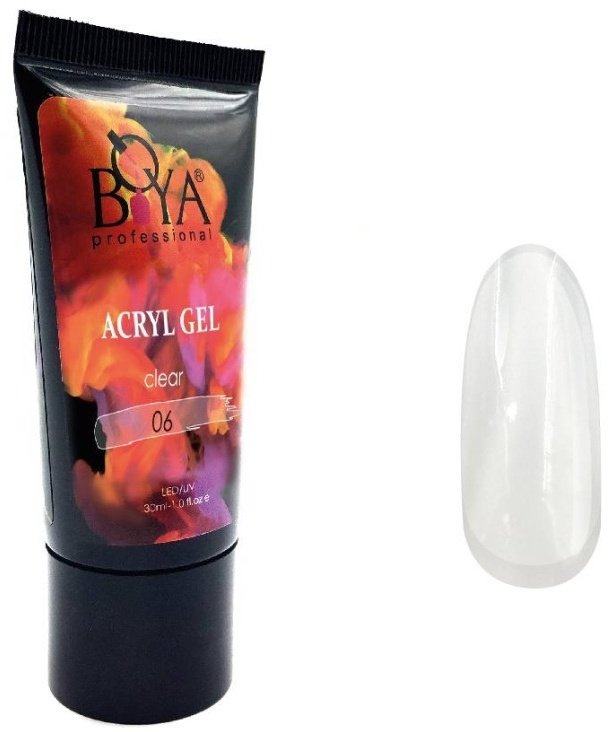 Boya professional акрил-гель Classic 06, Прозрачный 30 мл купить,NaN
