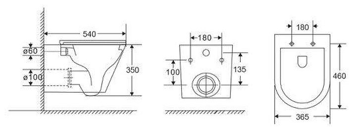 Унитаз Grossman GR-4403SQ, санфаянс купить,147200