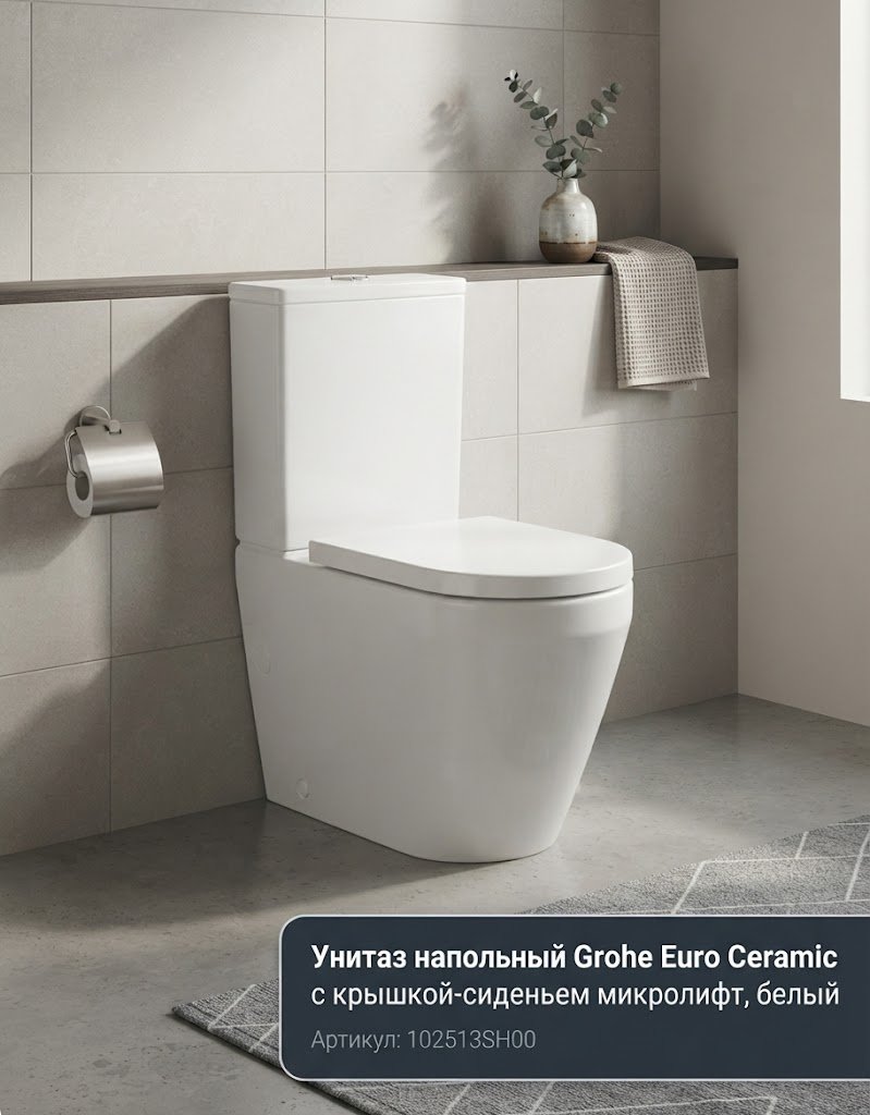 Унитаз Grohe 102513SH00, керамика купить,369700
