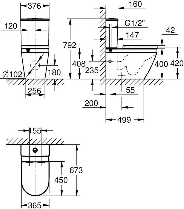 Унитаз Grohe 102513SH00, керамика купить,369700