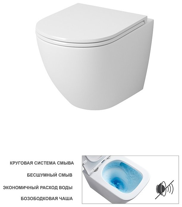 Grossman унитаз GR-4455SQ, керамика купить,89300