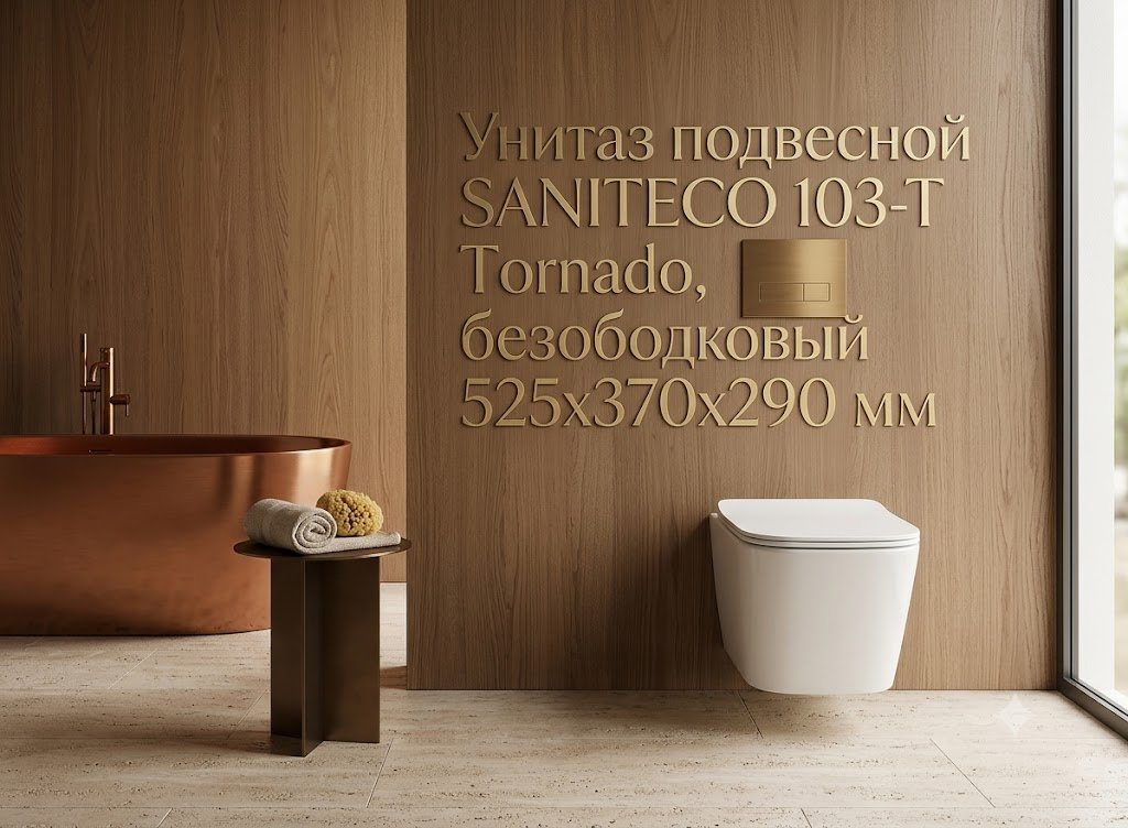 Унитаз Saniteco 103-Tornado, санфаянс купить,52800