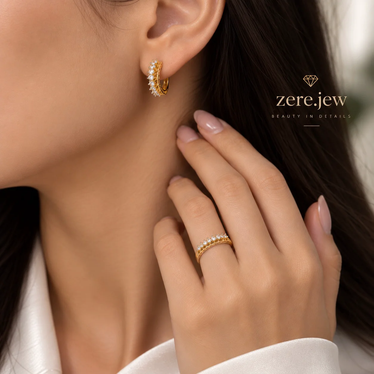 Комплект  Zere ZR101009желтое золото 8.43 г 18р  купить,632250