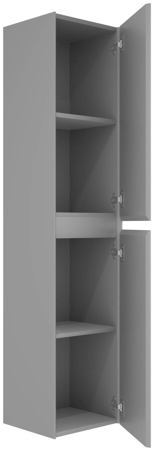 Шкаф-пенал навесной KABINKA.KZ VSC-2CL150, 35x30x150 см, серый купить,NaN
