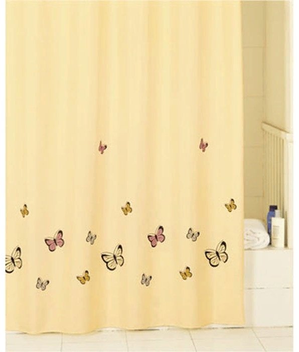 Штора IDDIS Yellow Butterfly SCID033P 200x200 желтый, полиэстер