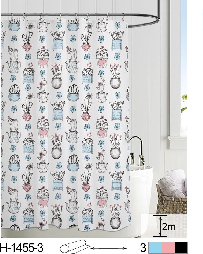 Штора K0000115999 180x180 белый, серый, PEVA купить,NaN
