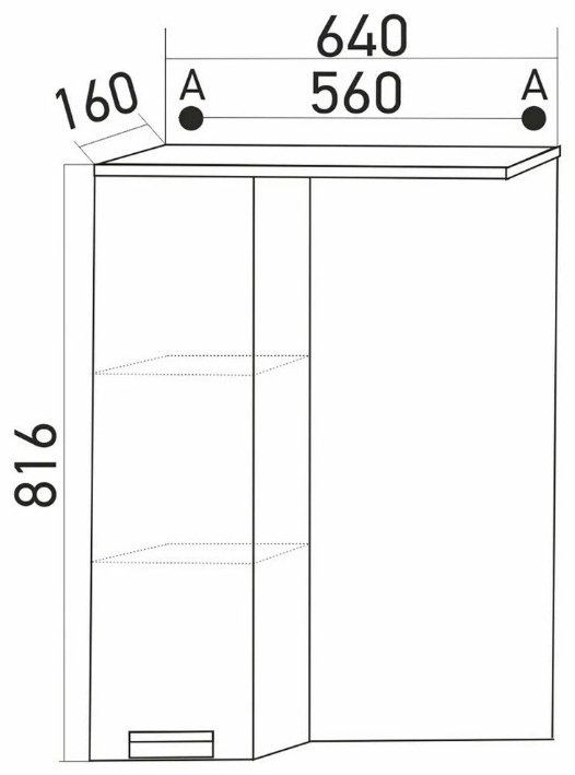 Mixline K0000045135, 56x16x81.6 см, белый купить,NaN