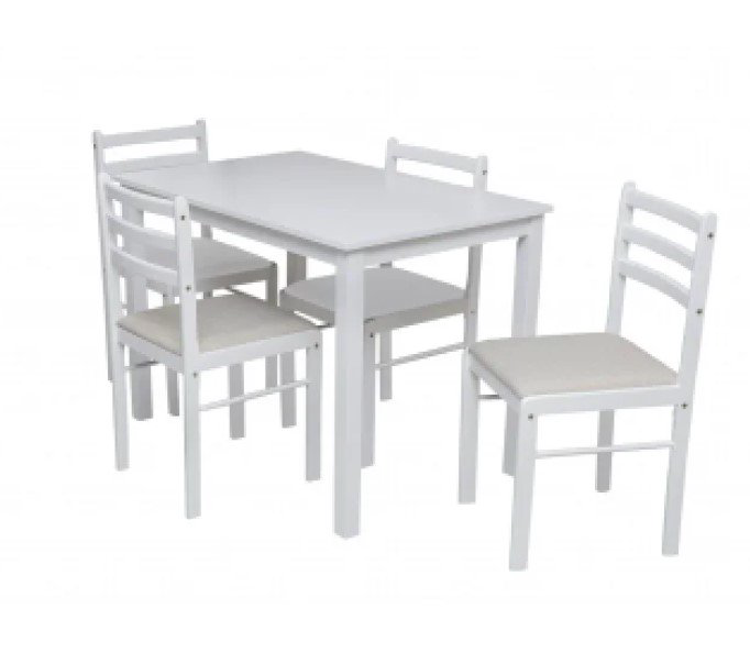 Комплект Пилар 1+4 белый купить,NaN