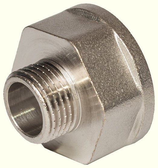 VALTEC переходник R0002924, латунь никелированная