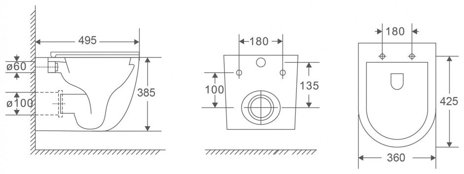 Унитаз Abber AC1131TC, санфарфор купить,149400