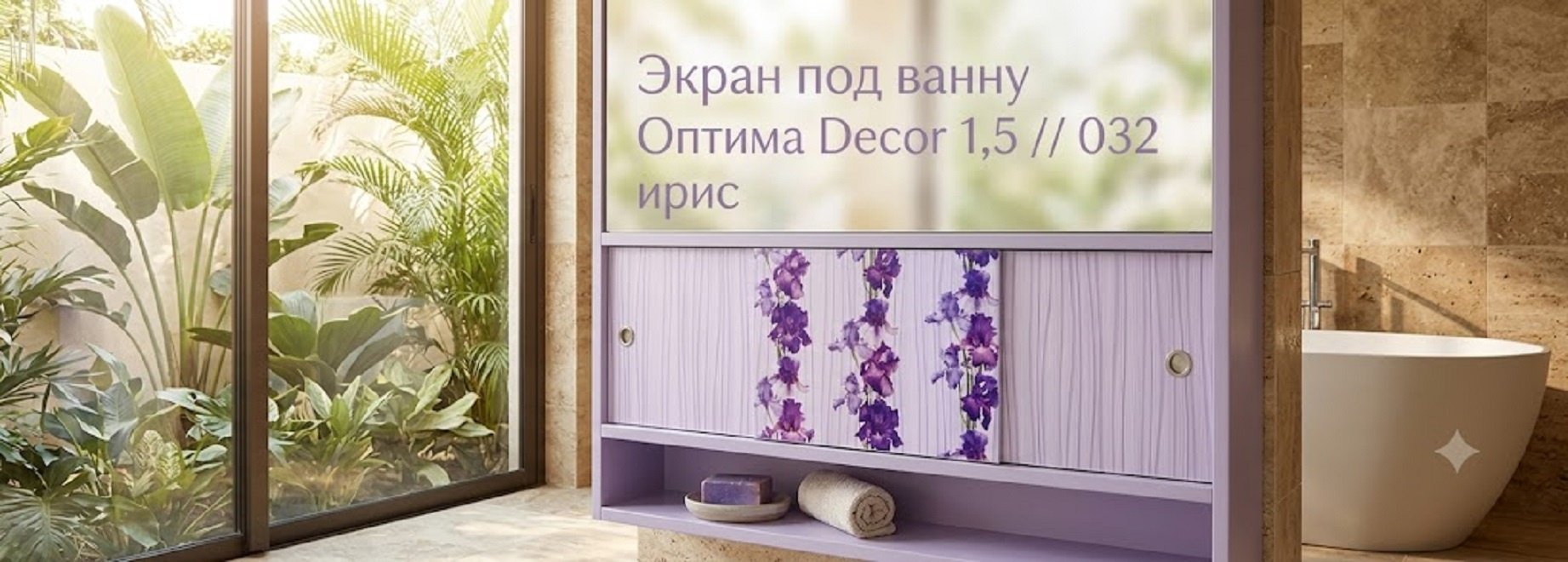 Экран для ванны Kabinkakz_K0000342985 148x53.5 см на ножках