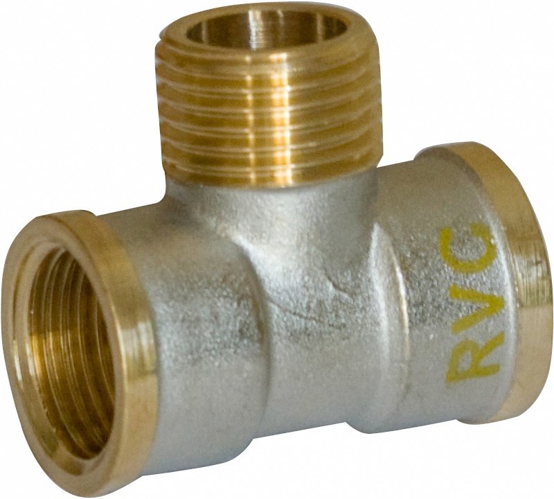 RVC тройник K0000022007, латунь никелированная купить,NaN