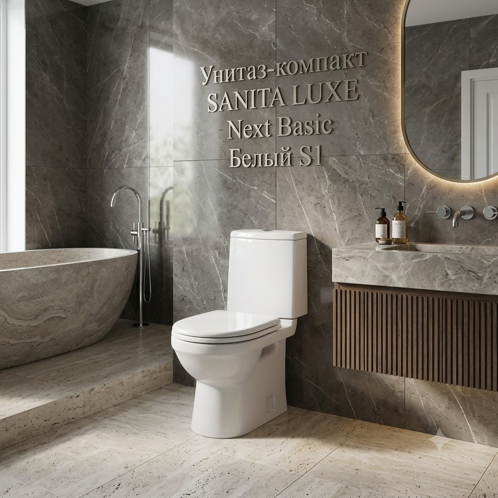 Унитаз Sanita WC.CC/Next/2-P/WHT.G/S1, санфарфор купить,56490