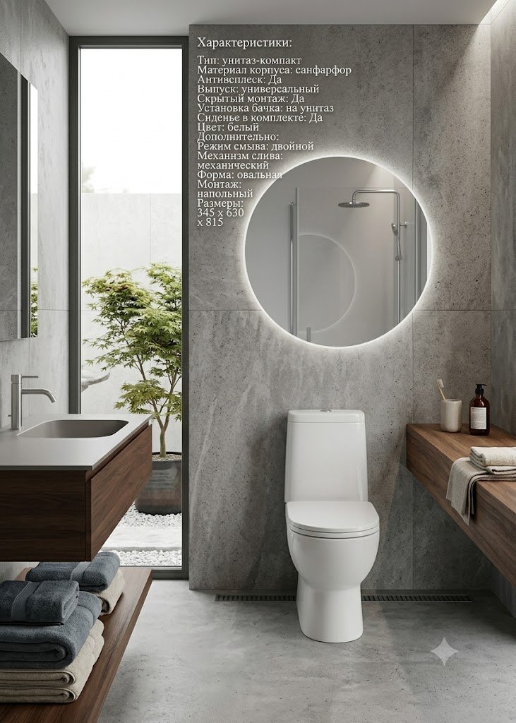 Унитаз Sanita Luxe WC.CC/Fest/2-P/WHT.G/S1, санфарфор купить,56490