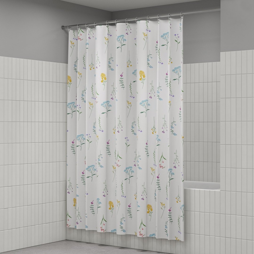 Штора IDDIS BF02P18i11 180x200 белый, полиэстер купить,NaN
