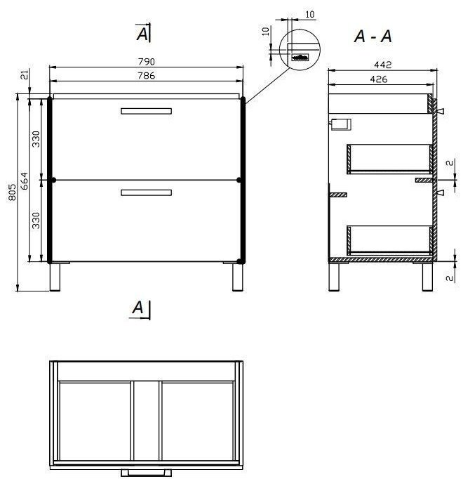 Тумба с раковиной KABINKA.KZ B-SU-MEL-CM60, 79x80.5x44.2 см, белый - ForteMarket Тумба с раковиной KABINKA.KZ B-SU-MEL-CM60, 79x80.5x44.2 см, белый купить,NaN