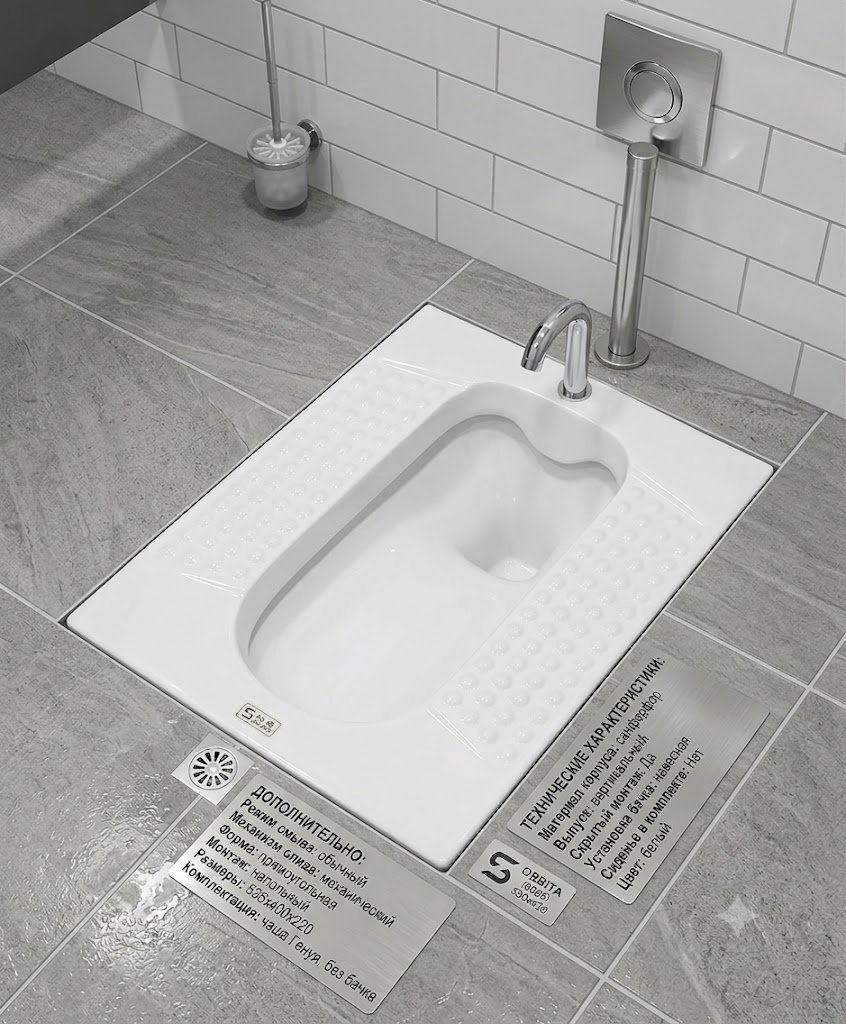 Чаша Генуя Orbita WC PAN 8003, санфарфор купить,30300