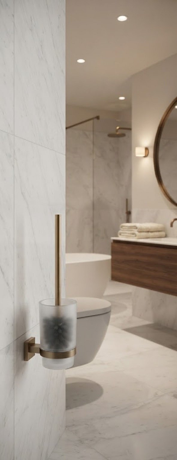 Ершик Hansgrohe AddStoris S 41782140, металл, стекло
