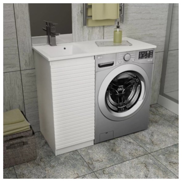 Тумба без раковины KABINKA.KZ Оазис 100, 100x85.5x48 см, белый купить,NaN