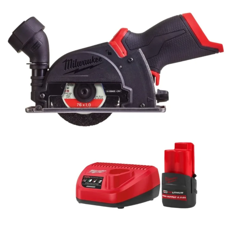 Набор отрезная машина Milwaukee M12 FCOT-0 FUEL 4933464618 + Аккумулятор M12 HB2.5 4932480164 + Зарядное устройство C12 C 4932352000 купить,147590