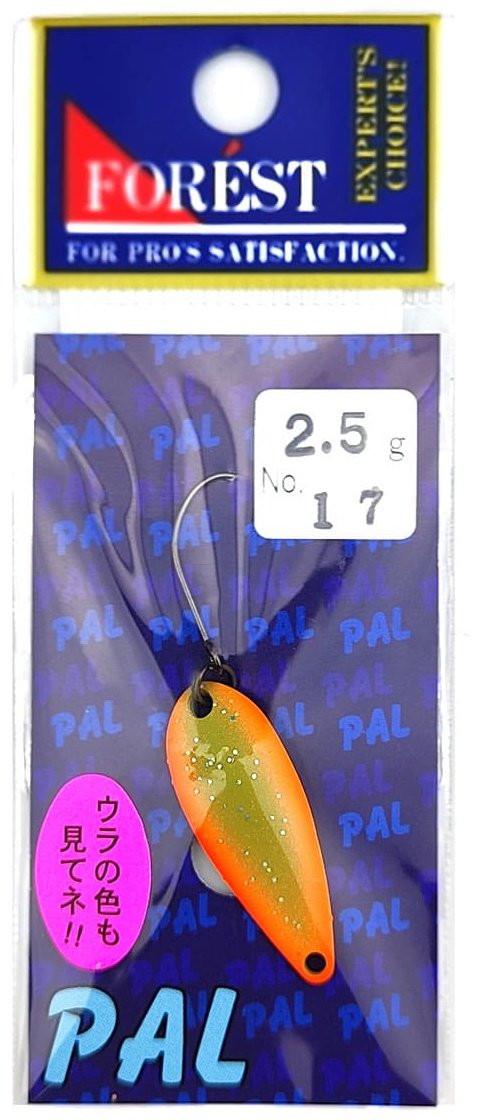 Блесна FOREST Lure Pal Color 17 1 шт 30 мм Orange Uguisu купить,NaN