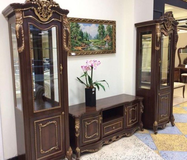 Стенка ЭРА ТВ Джоконда Люкс орех глянец купить,NaN