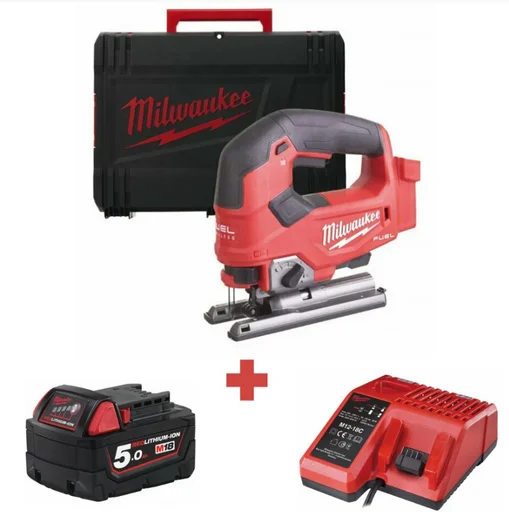 Электролобзик Milwaukee M18 FJS-0X FUEL 4933464726 + M18 B5 4932430483 + М12-18С 4932352959