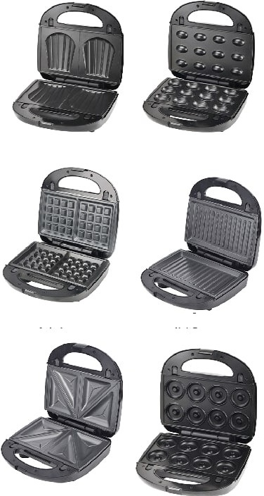 Вафельница Sokany SK-907 черный купить,0