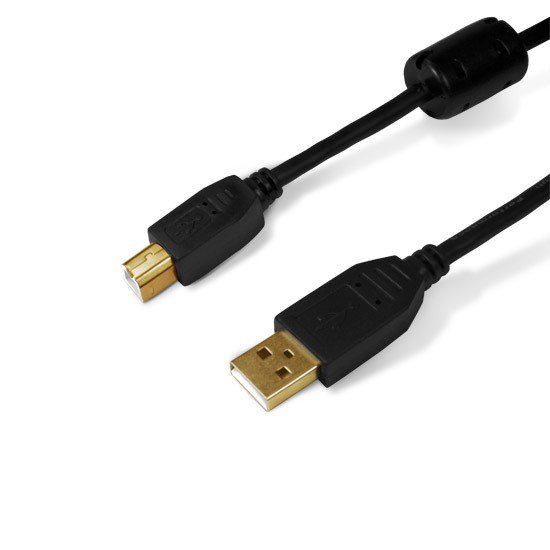 Кабель Ship SH7013-5B A-B USB 2.0 5м чёрный 