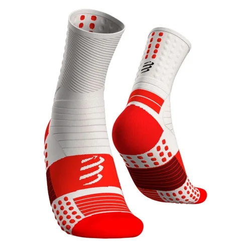 Носки Compressport Pro marathon XU00007B-001 красно-белые 42-44