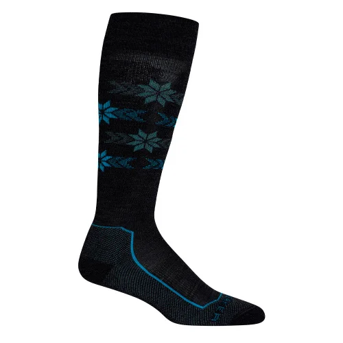 Носки Icebreaker Ski+ Light OTC Alpine Stripe 105178001-001 черные M купить,NaN