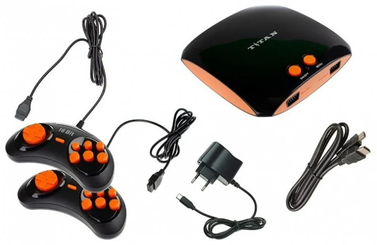 Игровая консоль Sega Magistr Titan HDMI + 565 игр Black Orange