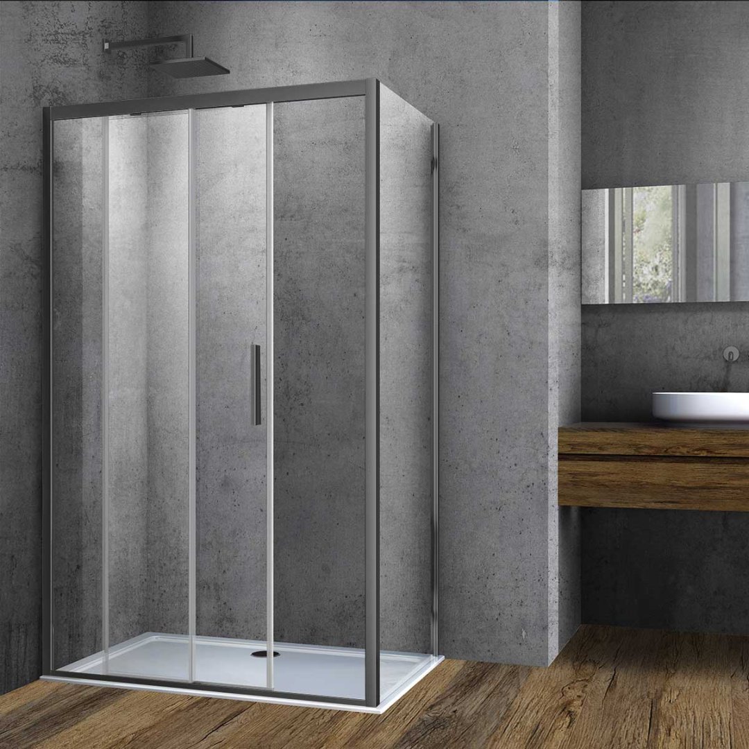 Душевое ограждение KABINKA.KZ двухстенное Soft VSR-3SO8012CLGM, 800х1950 мм купить,NaN