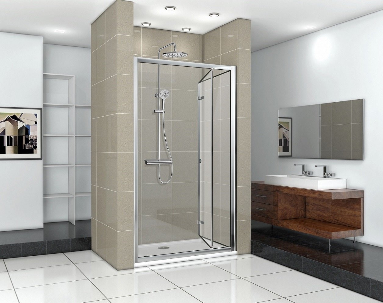 Душевое ограждение Ограждение одностенное Ceruttispa BELLA D101T
