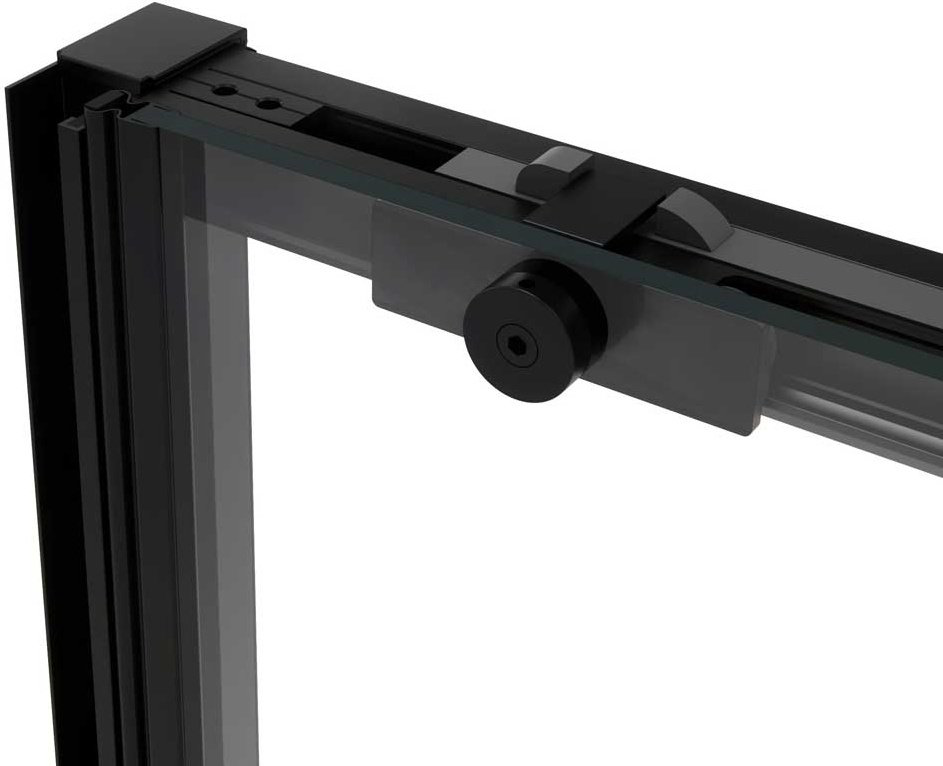 Душевое ограждение KABINKA.KZ одностенное Slim Soft VDS-1SS110CLB, 1100х2000 мм купить,NaN
