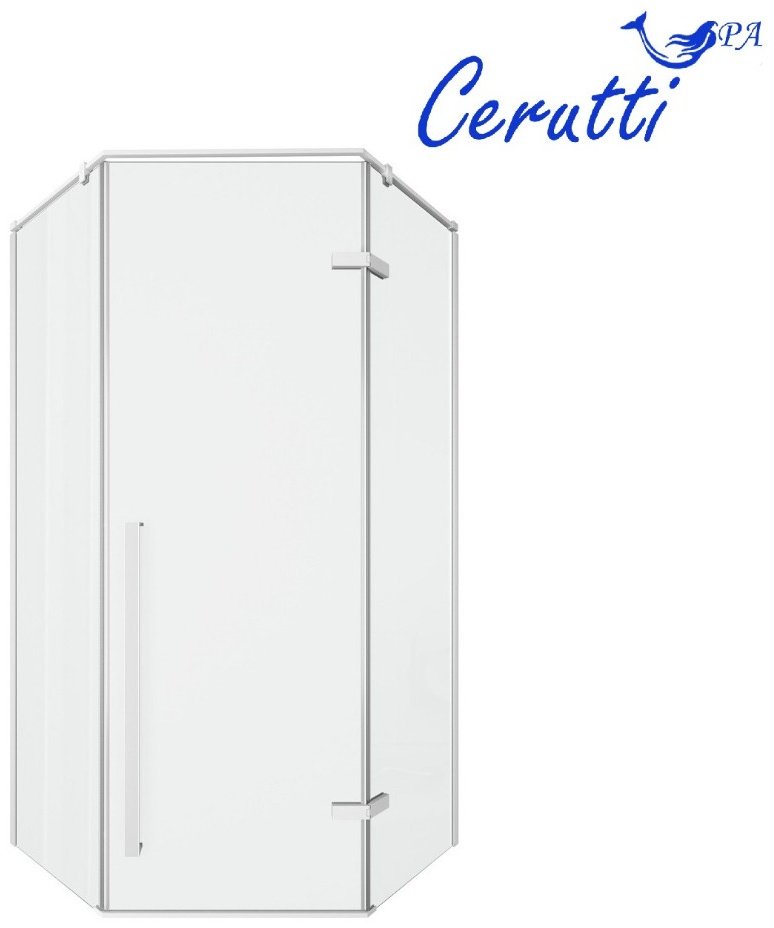 Душевое ограждение Cerutti SPA трехстенное C2AW, 1000х1950 мм купить,NaN