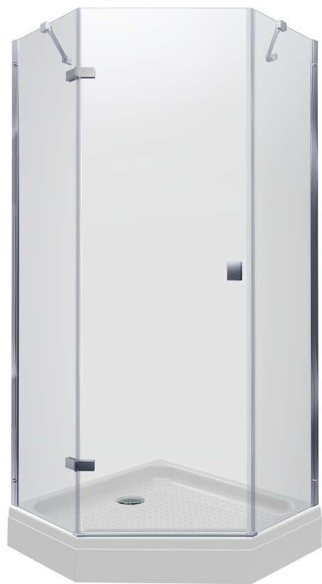 Душевое ограждение Triton двухстенное Сигма-Хром, 1000х1000х2070 мм
