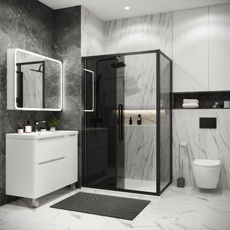 Душевое ограждение Grossman двухстенное 120.K33.02.1190.21.10 Cosmo, 1100х1950 мм