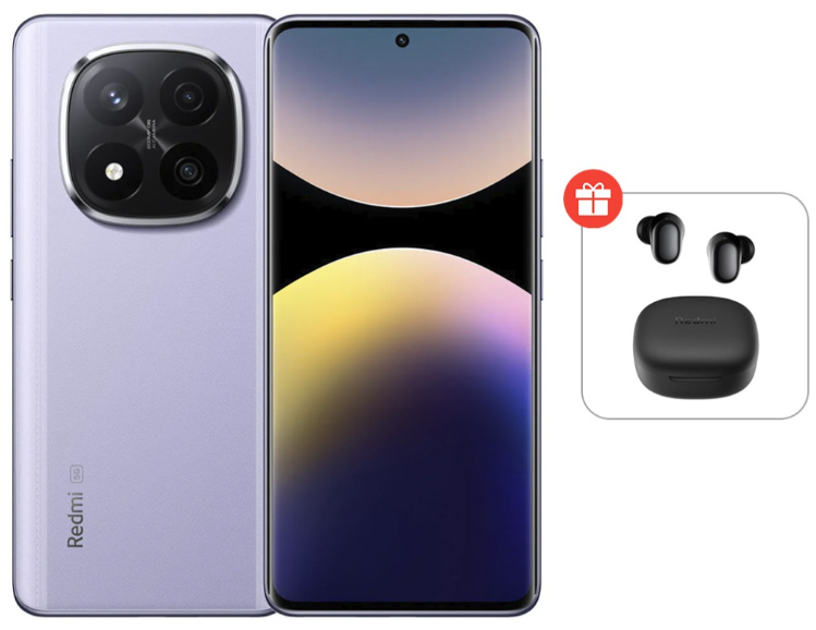 Смартфон Xiaomi Redmi Note 14 Pro+ 5G 8/256Gb Lavender Purple + подарок купить,NaN